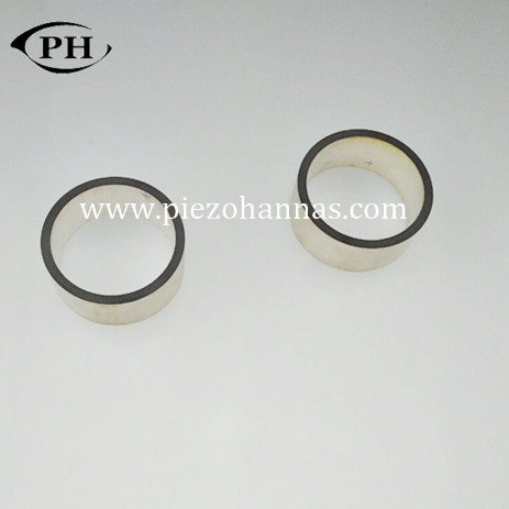 pzt piezoeléctrico de cobre amarillo 8 del transductor del anillo de 49mmx23mmx6m m