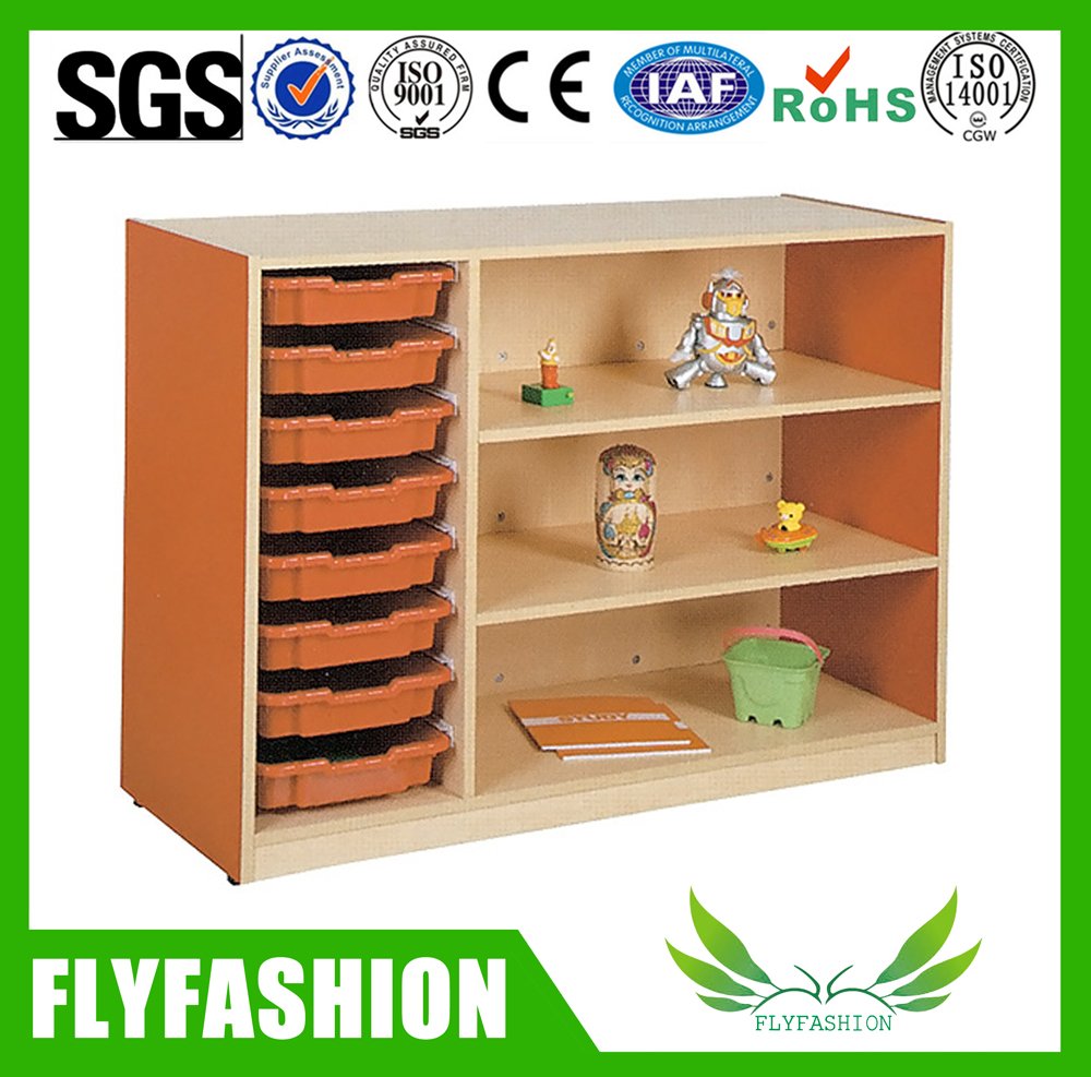 Cabina de almacenaje linda de madera del juguete de los cabritos para la venta (SF-130C)
