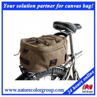 Funtional Waxed Canvas Leisure Trail Bike Bag for Men