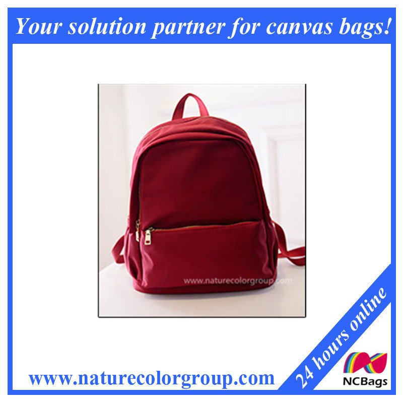 Leisure Cotton Canvas Backpack Laptop Bag