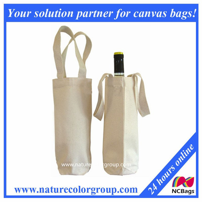 100% Cotton Recycled Wine Bag