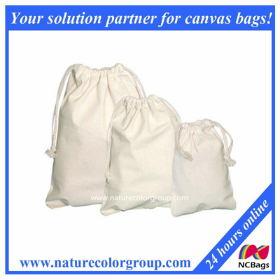 Promotional Medium Cotton Pouches Drawstring Bag