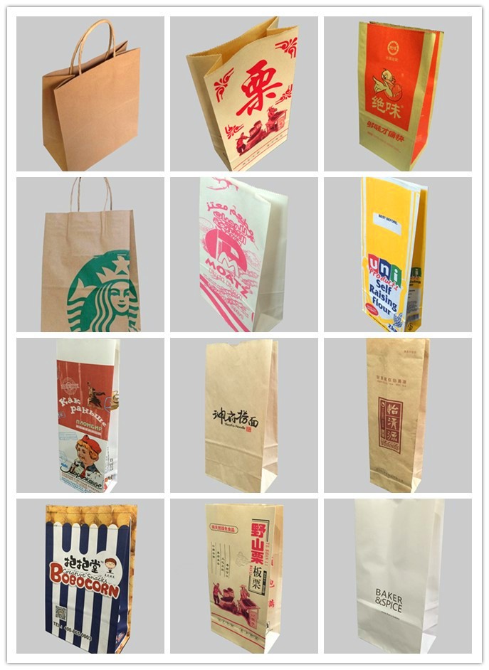 A le roulis visuel du certificat RX-200 de la CE alimenter le sac de papier inférieur carré faisant la machine