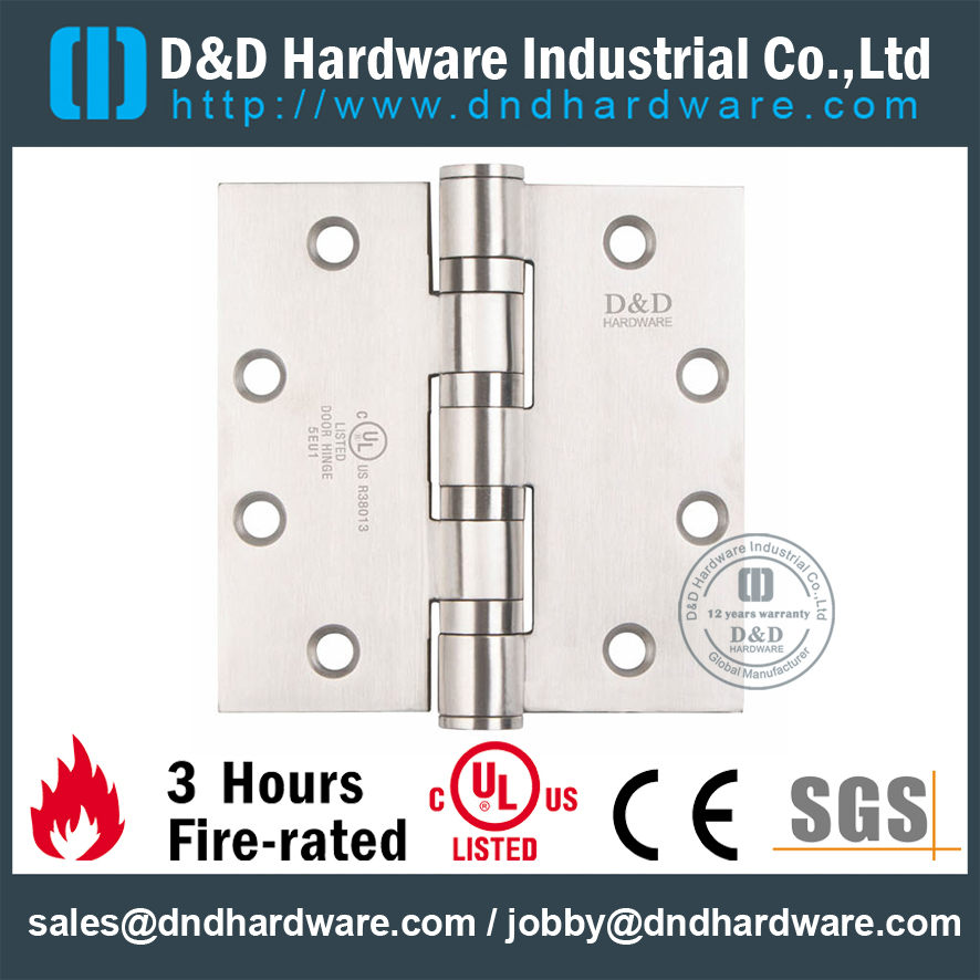 Bisagra para puerta con clasificación de fuego UL 4.5 "para puerta de acero-DDSS004-FR