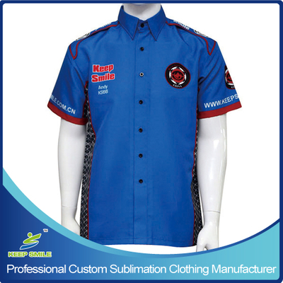 Customized Sublimation Pit Crew Racing Shirt for Team or Club