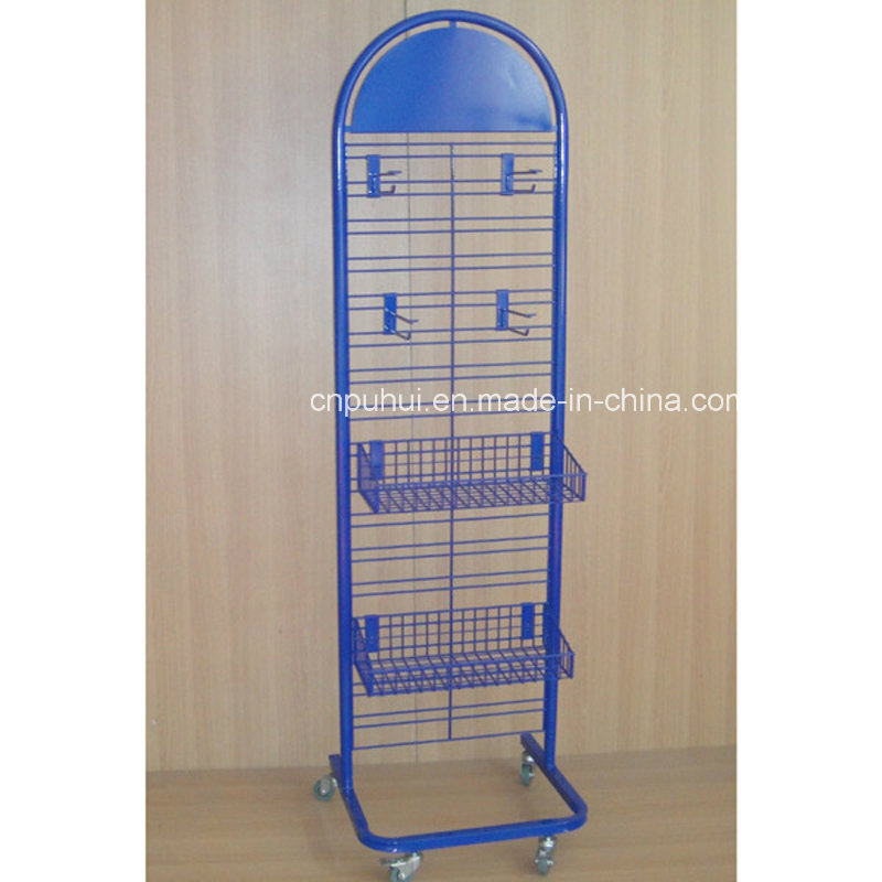 Elegant Shape Rollable Wire Display Rack (PHY332)