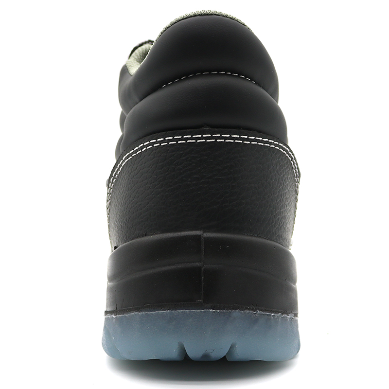CE black leather TPU sole oil field safety shoes composite toe