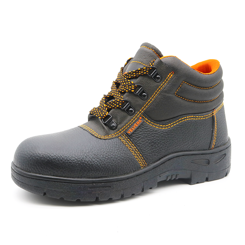 PU Upper Rubber Sole Iron Toe Puncture Proof Cheap Work Safety Shoes for Men