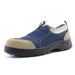 Oil Slip Resistant No Lace Casual Safety Shoes with Steel Toe