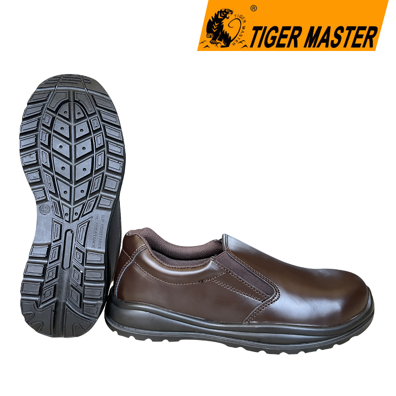Anti Slip Pu Sole Metal Free Executive Safety Shoes without Lace