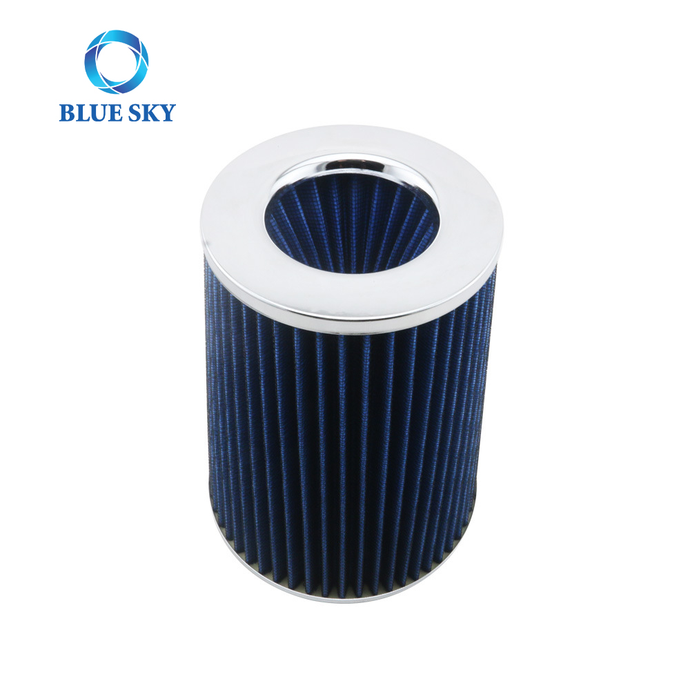 Elemento de filtro de entrada de aire de alto flujo modificado de admisión automática de uso general de automóvil personalizado de alto rendimiento Bluesky