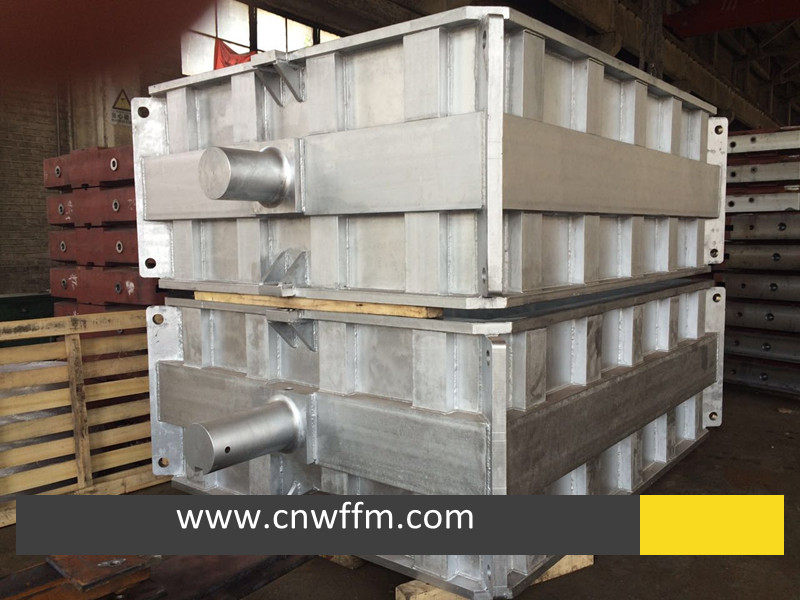 Molding box for green sand process or resin sand process