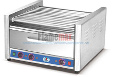 HHW-09 9-roller hot dog grill with food warmer in Foshan
