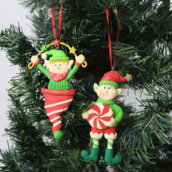 Personalized Polymer Clay Ornaments For Christmas Tree Decoration Personalized Polymer Clay Ornaments For Christmas Tree Decoration