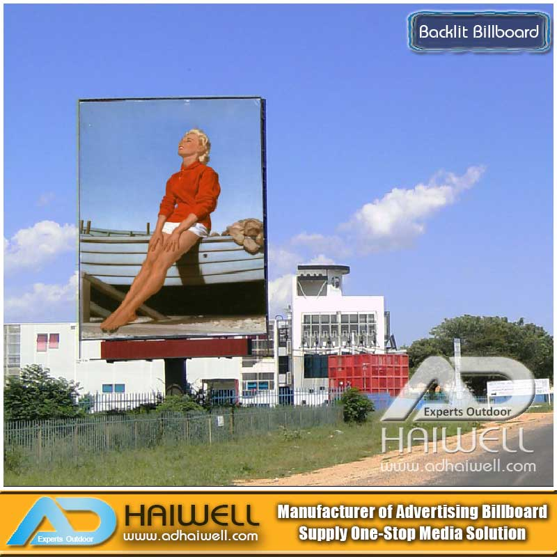 Custom Design Spektakuläre Werbesäule Plakatstruktur