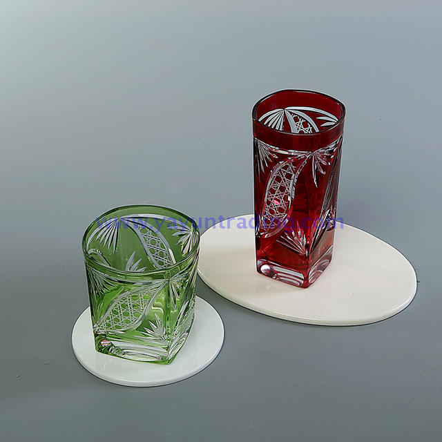 glass tumbler and wine glass set with decanter