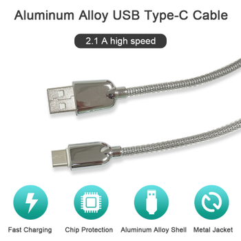 High Speed Aluminium Alloy USB Type C Cable