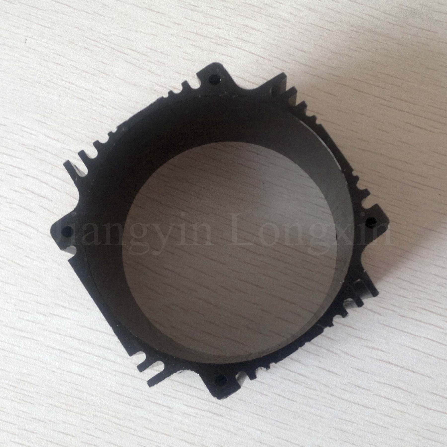 Black Anodized Aluminum Profile as Motor Shell
