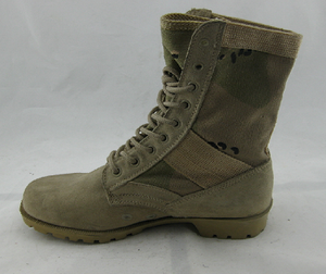 Split leather vulcanized desert safety boots