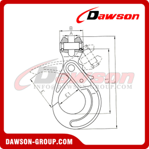 DS489 G80 Special Clevis Self-lock Hook