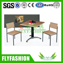 table dinante de meubles de bâti à la maison en bois en métal avec la présidence (DT-14)