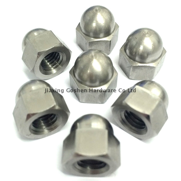 Casquillo con forma hexagonal de acero inoxidable DIN1587