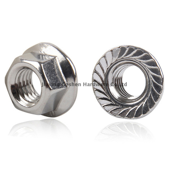 Tuerca de brida dentada DIN 6923 SS 304