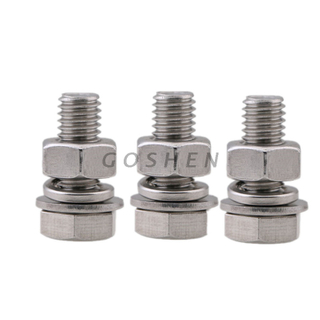 SEMS Tornillo hexagonal con tuerca y arandela M10 * 25 mm