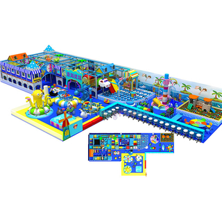 Ocean Theme Amusement Park Kids Indoor Soft Play Center with Eelectric Toys