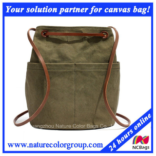 Unisex Canvas Leisure Backpack for School