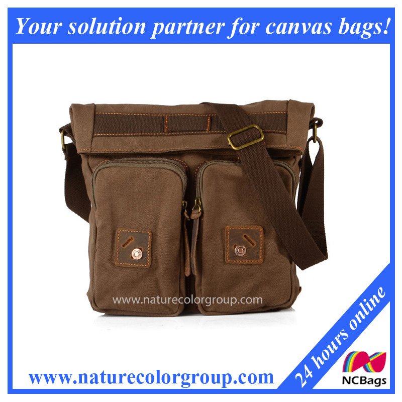 High Quality 100% Genuine Leather Male Messenger Bag (MSB-029)