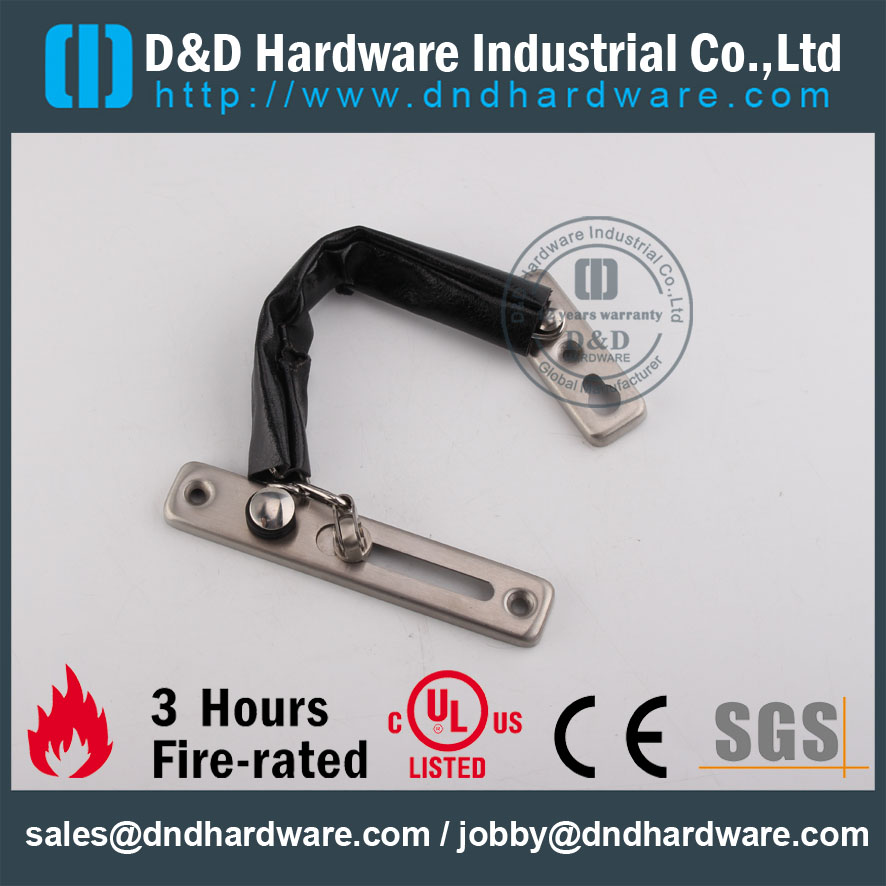 Cadena de la puerta de seguridad de acero inoxidable 304 polaco para el interior del hotel Door-DDDG004