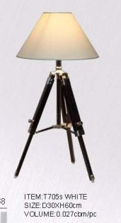 Настольная лампа с деревянным основанием для штатива из ткани в отеле (KAT705S)