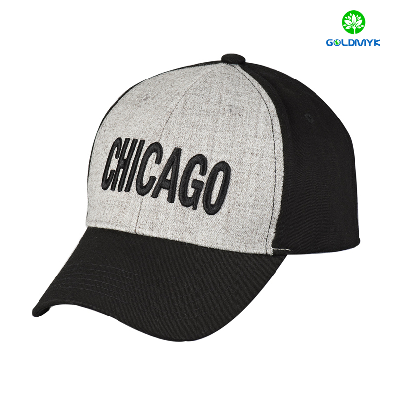芝加哥3D刺绣Structed体育运动盖帽