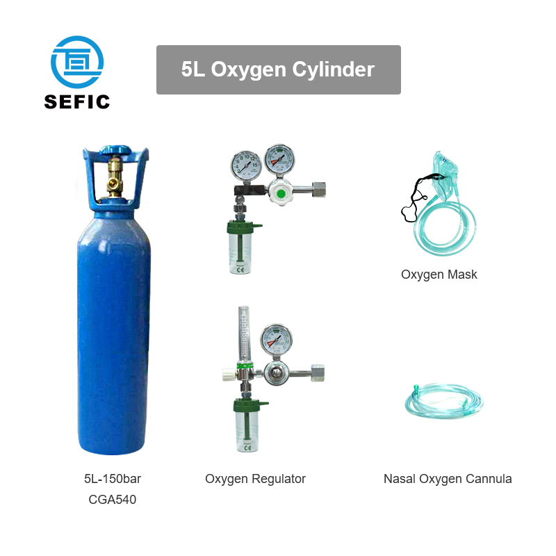 High Pressure Gas Cylinder/ Oxygen Cylinder-5L 20 Bar - Buy Oxygen Gas ...