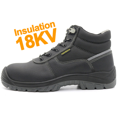Waterproof Anti Slip Insulation 18KV Electrical Insulative Safety Shoes Composite Toe