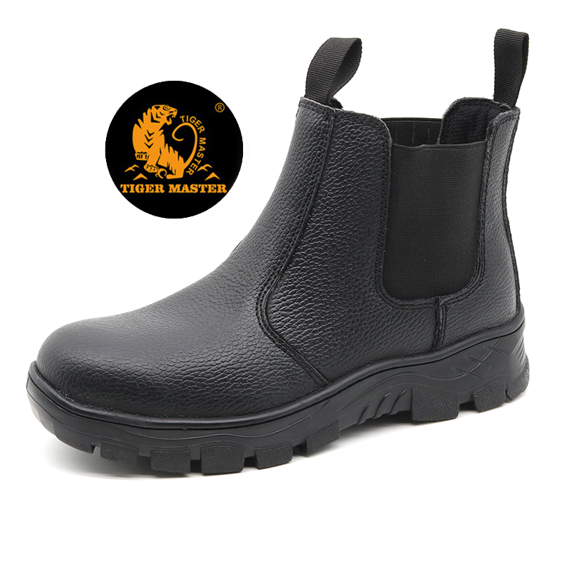 Anti Slip Steel Toe Mid Plate Safety Boots without Lace