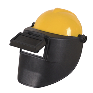 Black PP Shell Ratchet Adjustable Matching Hard Hat Welding Helmet