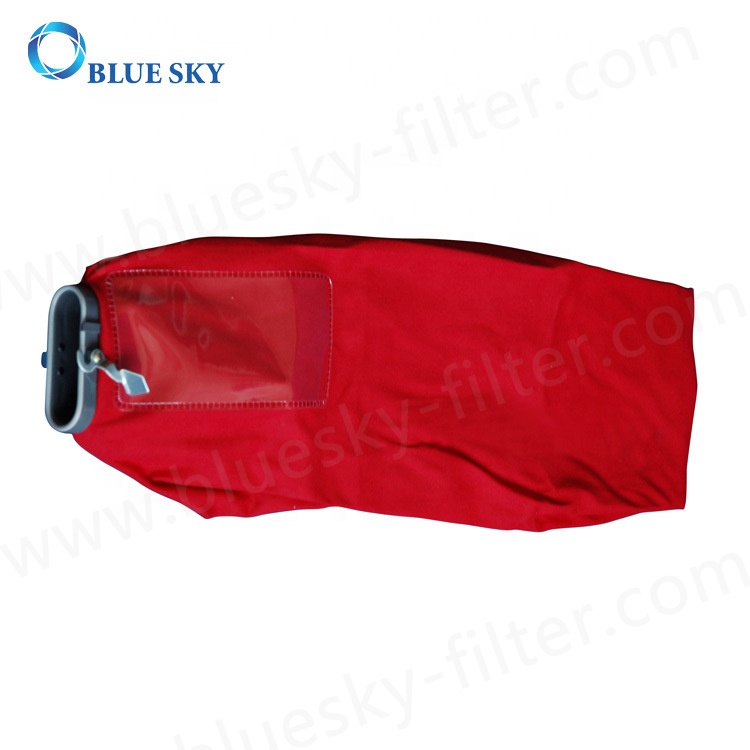 Bolsa de polvo de tela roja con cremallera para aspiradoras Sanitaire SC600