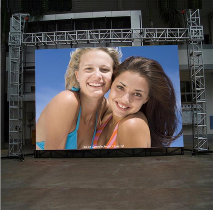 P4.8高品质500 * 1000mm压铸机柜事件LED视频屏幕，用于舞台视频照明效果