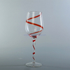 set of 3 vintage crystal long-stem glass wine cup for wedding 