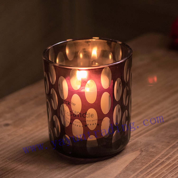 black matte candle glass containers votive candle jars with slate lids