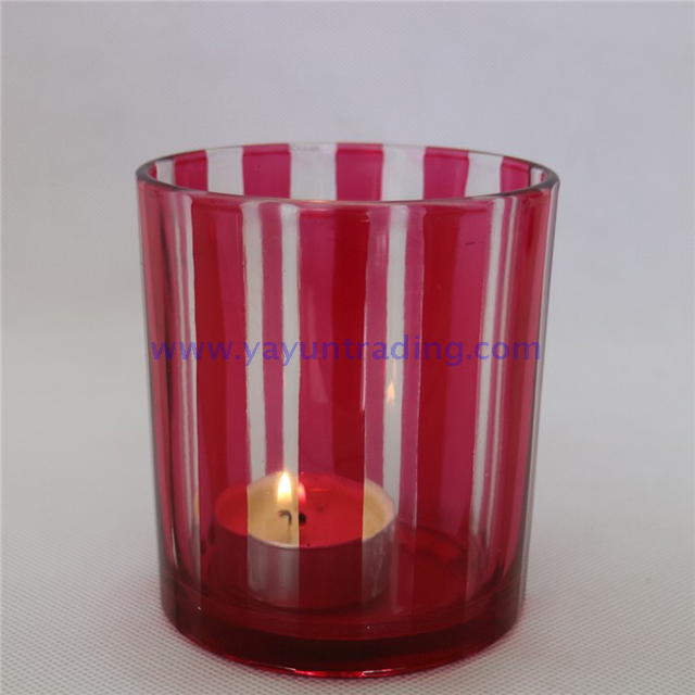 Wholesale frosted white glass candle jar with wooden lid
