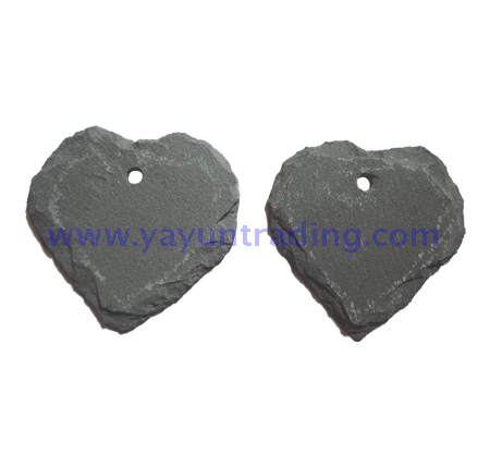 rough edge hand cut Valentine's Day gifts slate heart