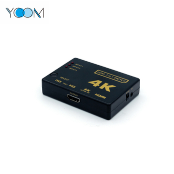 Ultra 4K Black HDMI Switch 3 a 1