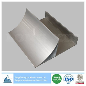 Silver Anodizing Aluminium Profile as Round Corner