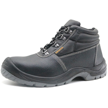 Have CE Black Leather Industrial Safety Boots Shoes for Work