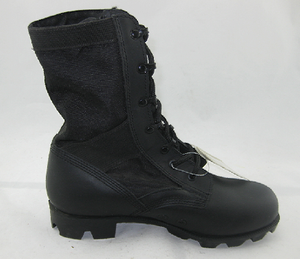 Army boots with steel toe and steel sole