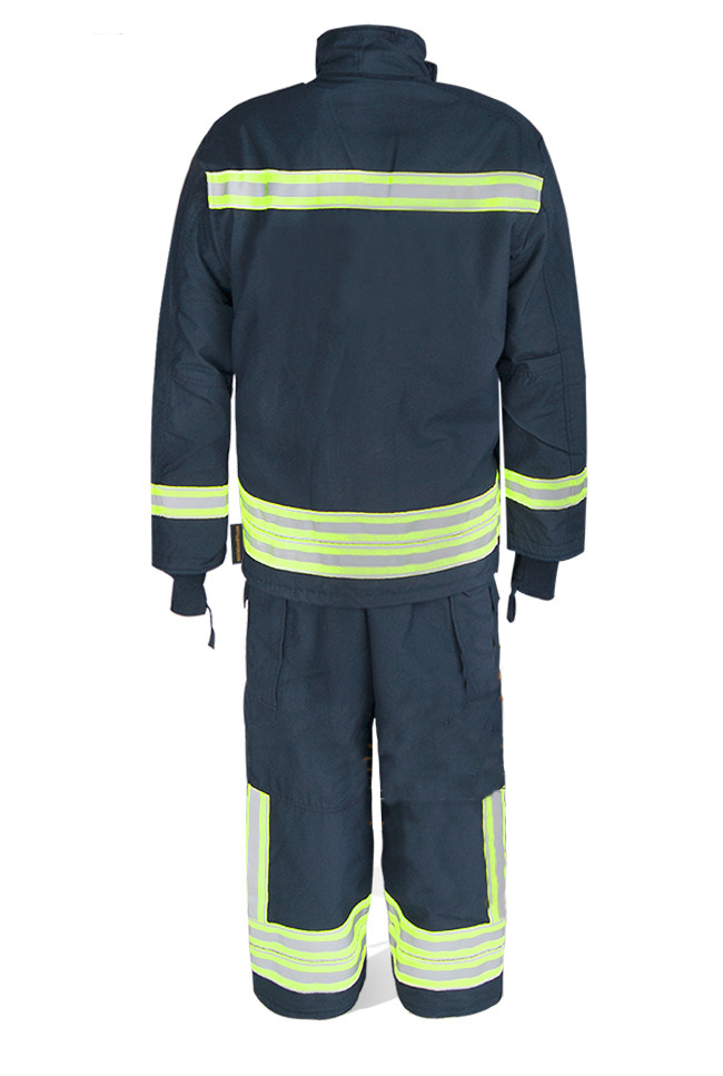 EN469 standard NOMEX fire fighting suit with reflective tape