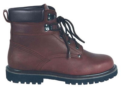 6 inch full grain leather man work safety boot